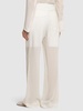 Straight viscose blend pants