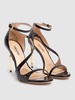 105mm Newton croc embossed sandals