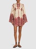 Desert Scout printed linen mini dress