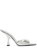 95mm Ester faux metallic leather mules
