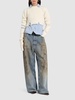 Penicillin low rise denim wide jeans