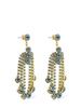 Crystal pendant earrings