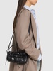 Micro Multipocket leather top handle bag