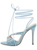 100mm Visocse & silk satin sandals