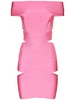 Bonded stretch viscose mini dress