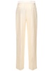 Printed jacquard high rise wide pants