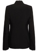 Sady fitted collarless viscose blazer