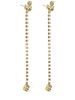 Crystal strand drop earrings