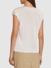 Shiny viscose top w/ knot