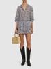 Jocadia printed cotton voile mini skirt