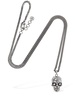 Jeweled Skull brass necklace