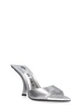 95mm Ester faux metallic leather mules