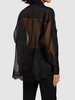 Silk blend organza & lace shirt