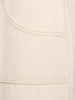High waist canvas wide leg pants