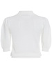 Embroidered wool knit top