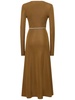 Viscose knit dress w/ embellished belt