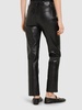 Bruno straight leather blend pants