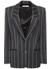 Pinstripe light wool tailored jacket