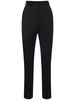Wool gabardine cigarette tuxedo pants