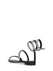 10mm Satin & crystal flat sandals