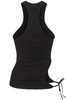 Ribbed jersey cut-out tank top