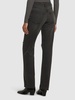 Knee-zip denim pants