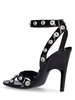 105mm Cosmo faux patent leather sandals