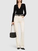Stretch denim flared jeans