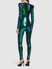 Sequined long sleeve jumpsuit