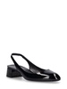 35mm Vivienne patent leather slingbacks