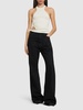 Ribbed jersey tank top