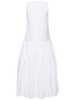 Cotton poplin midi dress