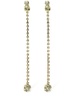 Crystal strand drop earrings