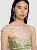 Crystal B logo drop earrings