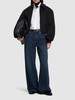 Owella wool blend felt bomber jacket