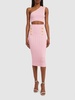 3 Button asymmetric knit top