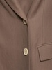 Fluid twill double breast blazer