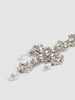 Crystal cross earrings w/ drops
