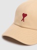 Red cotton gabardine cap