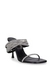 95mm Infinity crystals & leather sandals