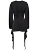 Louie satin cutout mini dress