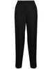 Low-waist tailored wool blend pants