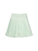 Self-Portrait Mint Boucle Pleated Mini Skirt Clothing