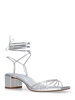 55mm Serafina metallic leather sandals