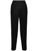 Low-waist tailored wool blend pants