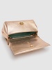Mini Twist washed leather clutch