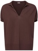 Cotton polo top