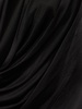 Draped viscose satin sleeveless top