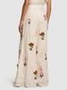 Piñon embroidered linen palazzo pants