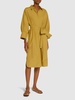 Tabata poplin belted midi shirt dress